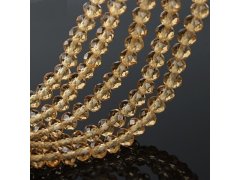 (image for) 10Strand x 72Pcs Light Coffee Faceted Crystal Beads 8mm