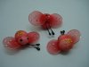 100 Bright Red Cute Bee Charms Jewellery Crafts