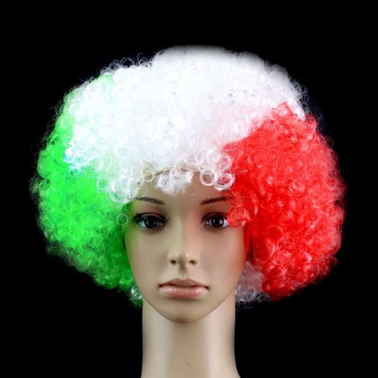 4Pcs Funny Unisex Dress up Rainbow Clown Wigs Party Favors bh-w- - Click Image to Close