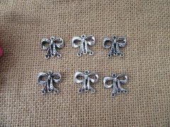 100Pcs New Bow Knot Beads Charms Pendants Jewellery Findings
