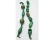 (image for) 4x12Pcs Green Wooden Beaded Bracelets Bulk