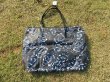 (image for) 2Pcs Tote Black Bag Flower Design Woman Hand Bag Shoulder Bag