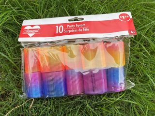 (image for) 18Pack x 10Pcs Funny Heart Shape Slinky Rainbow Spring Great Toy
