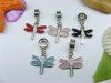 20 Enamel European Thread Beads with Dragonfly pa-m67
