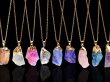 (image for) 6X New Gemstone Nugget Charm Pendant Necklace Assorted