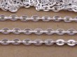 100Meter Silver Color Flat Cable Link Chain Jewellery Finding