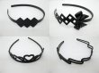 (image for) 1Pack X 12Pc New Black Headbands Hair Clips Hairband
