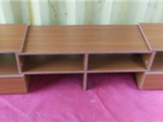 (image for) 1X Teak Lowline TV Stand Entertainment Unit Cabinet Drawer