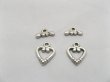 200 Sets alloy Heart Jewelry Toggle Clasps (image for) 200 Sets alloy Heart Jewelry Toggle Clasps