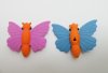36Pcs New Butterfly Shape Erasers Mixed Color