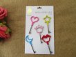 6Sheet x 5Pcs Dipped Keys Pendant Charm Keys Fashion Accessories (image for) 6Sheet x 5Pcs Dipped Keys Pendant Charm Keys Fashion Accessories
