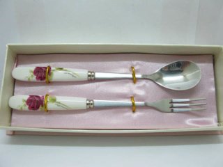 10Sets Bomboniere Spoon & Fork Wedding Favor Gift (image for) 10Sets Bomboniere Spoon & Fork Wedding Favor Gift