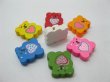 (image for) 200Pcs Wooden Lovely Bear Beads Mixed Color