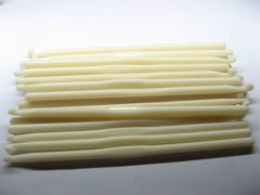 (image for) 20 White Plastic Crochet Hook Needle for Crafts 5mm