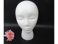(image for) 1Pc New White Female Foam Mannequin Head 29cm High