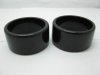 12 Wide Black Resin Bangles Bracelets 7.8cm dia.