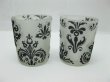 10x12Pcs Black Glass Tea Light Holder with Velvet Flower Wedding (image for) 10x12Pcs Black Glass Tea Light Holder with Velvet Flower Wedding