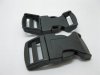 100 Sets Black Contoured Side Release Buckles 25mm