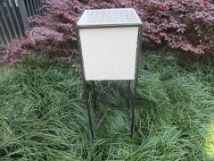 (image for) 1Set Square White Mesh Modern Flower Plant Display Stand Holder