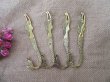 10Pcs Golden Color Mermaid Design Carved Hook Metal Bookmarks