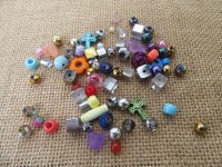 250gram Various Cube Round Plastic Beads for Craft Jewelry Makin