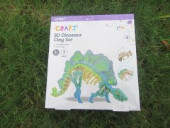 (image for) 1Set 7Pcs 3D Dinosaur Clay Set Kids Educational Toy