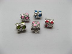 10pcs 18KGP Mixed Barrel Enamel Beads European Design 10pcs 18KGP Mixed Barrel Enamel Beads European Design