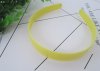 20X New Yellow Plastic Hairbands Jewelry Finding 25mm Wide