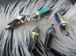 (image for) 10X Rainbow Rock Pendant Hexagon Prism Beads Charms for Necklace