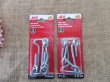 6Sheets x 2Sets Screw Eye Hooks Self Tapping Screws Hanger Ring (image for) 6Sheets x 2Sets Screw Eye Hooks Self Tapping Screws Hanger Ring