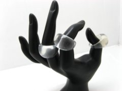 (image for) 100 Crystal plastic Rings