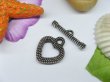 50sets Metal Heart Toggle Clasp yw-ac-tc49 (image for) 50sets Metal Heart Toggle Clasp yw-ac-tc49