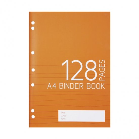 10Pcs Orange Color Cover A4 Binder Book - 128 Pages - Click Image to Close