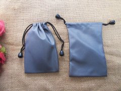 12Pcs Grey Drawstring Jewellery Gift Pouches 13x9cm 12Pcs Grey Drawstring Jewellery Gift Pouches 13x9cm