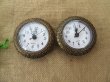 2Pcs Vintage White Clock Face with Movement 8.2cm Dia (image for) 2Pcs Vintage White Clock Face with Movement 8.2cm Dia