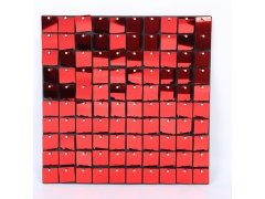 (image for) 5Pcs Metallic Red Shimmer Backdrop Shiny Wall Panels Glitter
