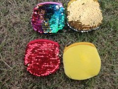 (image for) 12Pcs Sequin Kids Coin Bag Purse Pouch Wallet Mixed