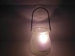 (image for) 10Pcs White Frosted Hanging Glass Tea Light Holder Wedding Favor