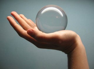 1X 110mm Clear Crystal Sphere Balls without Base