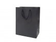 10Pcs Thick Black Kraft Paper Gift Carry Shopping Bag 37x26x10cm