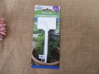 6Pkts x 10Pcs White Plastic Garden Tags T-type Plant Labels