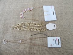 12Pkts Necklace Earring Set with Retail Package Assorted 12Pkts Necklace Earring Set with Retail Package Assorted