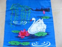 1Pc Cotton White Swan Beach/Bath Towels 175X70cm