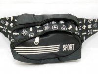 4Pcs Black Back Waist Bags Waist Pouch Bum Bags - White