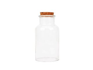 48Pcs Empty Glass Storage/Display Bottle/Jar with Cork 165mm