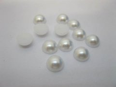 1000Pcs 10mm White Semi-Circle Simulated Pearl Bead Flatback 1000Pcs 10mm White Semi-Circle Simulated Pearl Bead Flatback