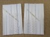 20Sheets X 6Pcs White Adhesive Printed Ribbon Craft Trim