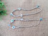 12Pcs Hemp Cord Handmade Knitted Necklaces With Blue Frangipani 12Pcs Hemp Cord Handmade Knitted Necklaces With Blue Frangipani