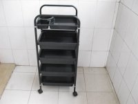1X New Black 5 Shelves/Layer Mobile Cabinet Cart Equipment