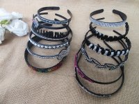 12Pcs Fashion Shiny Headbands Hair Band Hair Loop Assorted